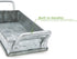 Mind Reader 2 Ceramic, Condiment Set with Galvanized Serving Board, One Size, Silver Tray-2 Bowls