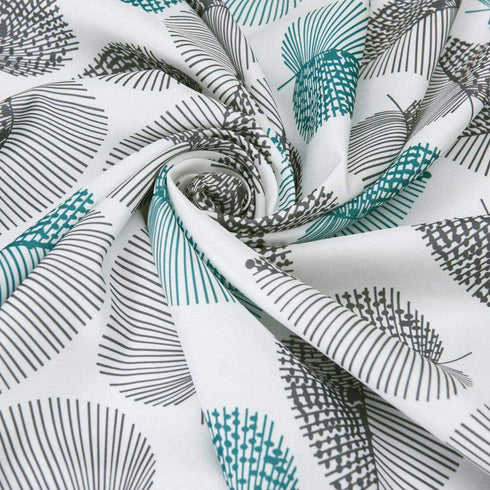 HomeyHo Leaves Print Fabric Table Cloths 55x70 Kitchen Rectangle Pattern Floral Protective Tablecloth for Dining Table Dust Cover Washable Easy Clean, 55 x 70 Inch
