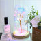 Beauty and The Beast Rose,Forever Rose with Led Light in Glass Dome for Valentine's Day Mothers Day Wedding Anniversary (Colorful Rose)