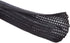 Alex Tech 25ft - 1/4 inch Cord Protector Wire Loom Tubing Cable Sleeve Split Sleeving For USB Cable Power Cord Audio Video Cable – Protect Cat From Chewing Cords - Black