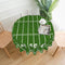 American Football Field Round Tablecloth 60 Inch Fabric Dining Table Cloth Cover for Holiday Home Picnic Party Wedding Buffet Parties Camping