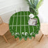 American Football Field Round Tablecloth 60 Inch Fabric Dining Table Cloth Cover for Holiday Home Picnic Party Wedding Buffet Parties Camping