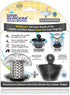 SinkShroom Bathroom Sink Drain Protector in Stainless Steel with StopShroom, Stainless with Stopper