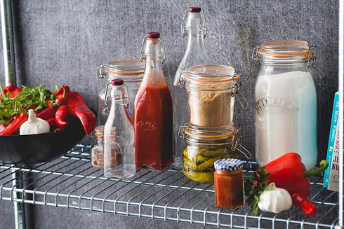 Kilner Square Clip Top Bottle, 9-Fl Oz