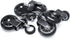 Slipstick CB690 Floor Protecting Rubber Office Chair Caster Wheels (Set ff 5), Roller Style, Universal 7/16" Stem, 3" Black Castors