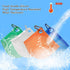 ?4-in-1 Family Pack?Face Mask Cover Case Storage Holder Bag Portable Recyclable Container Organizer, Dustproof Washable Durable Food-Grade Silicone Soft Pocket-Size Mask Storage Bag with Keychains