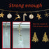 Christmas Stocking Holders for Mantle Set of 4 in 4 Styles, Weighted Stocking Hangers for Mantel Fireplace, Stocking Hooks for Xmas Decoration