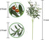 Miracliy 6 PCS Artificial Olive Stems with Fruit Real Touch Artificial Olive Branches Greenery Stems for Vase Home Indoor Outdoor Balcony Decoration