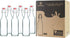 YEBODA Clear Glass Beer Bottles for Home Brewing with Easy Wire Swing Cap & Airtight Silicone Seal 16 oz- Case of 6