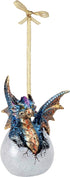Design Toscano Hard Boiled Dragon Hatchling Holiday Ornament, 3.5", Full Color
