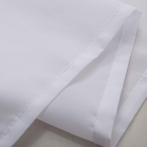 Jarl home Waterproof Nylon Fabric Shower Curtain or Liner Machine Washable & Breathable White72x72inch (Standard Size) 1 Panel