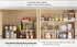 Cabinet Pantry Shelf Riser, Countertop Organizer, Heavy Duty Metal + Wood, Cupboard Stand Spice Rack, Under Sink Shelf, 13" L x 8.1" W x 9.6" H, White