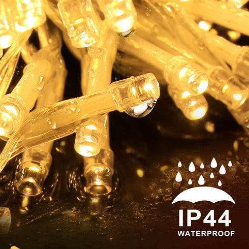 LED String Lights Outdoor, Elegear Long Strand 328FT 500 LEDs Valentine String Lights, Waterproof 8 Modes Indoor Outdoor Decorative String Lights for Parties Wedding Valentine's Decoration, Warm White
