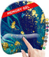 French KOKO Mouse Pad with Wrist Support, Cute & Ergonomic Mousepad Gel Support Desktop Padded Wrist Rest Memory Foam for Easy Mouse Movement Used for Computer, Laptop, Home, Office, School