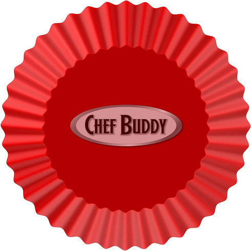 Silicone Baking Cups/Cupcake Liners, Silicone Reusable Nonstick Muffin Molds, Microwave and Dishwasher Safe Bakeware, Set of 24 Cups by Chef Buddy