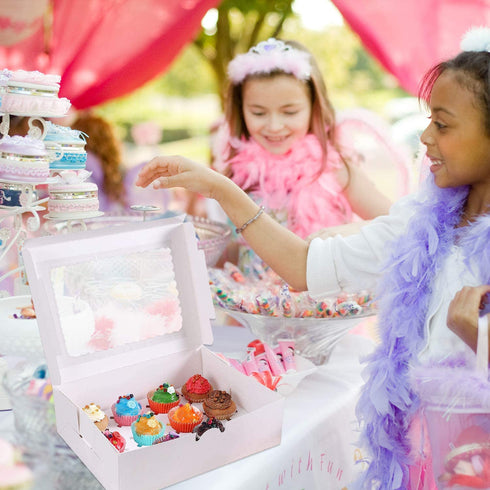 Cupcake Boxes Bakery Cake Carrier,15 Pieces White Cupcake Boxes 12 Holders Standard Cupcakes Muffins and Pastries Containers Carrie Holders for Wedding Treats Party (13.8 x 9.5 x 4inch)