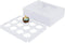 Cupcake Boxes Bakery Cake Carrier,15 Pieces White Cupcake Boxes 12 Holders Standard Cupcakes Muffins and Pastries Containers Carrie Holders for Wedding Treats Party (13.8 x 9.5 x 4inch)