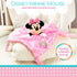 Disney Baby Minnie Mouse Plush Stuffed Animal Snuggler Blanket - Pink