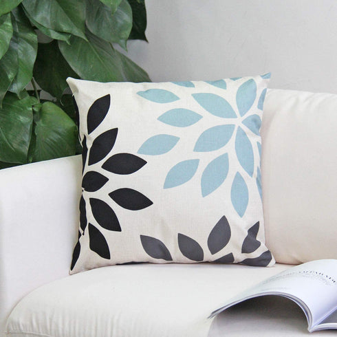 JOJUSIS Modern Geometric Throw Pillow Covers Linen Home Decor 18 x 18 inch Set of 4 Home