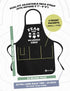 ApronMen, Fear The Bearded Chef Apron, Professionally Printed Funny BBQ Grilling Aprons for Men (Black) - Adjustable One Size Fits All - 100% Cotton - Mens Apron With Pockets