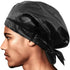 HAVHAF Dapper Men Shower Cap For Men (Black, XL) - Reusable Waterproof Extra Large Mens Shower Cap Men | For Braids Long Hair Cap For Shower Caps Bonette For Men | Perfect Gift For Man (Glossy Black)