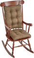 The Gripper Non-Slip Omega Jumbo Rocking Chair Cushions Set, Seat and SeatBack Pads, 1, Gold