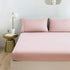 Mohap Bed Sheet Set 4 Piece Bedding Sheets & Pillowcases Set Double Brushed Microfiber Soft Bedding Fade Resistant Easy Care Full Pink