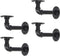 Sunexinlo Industrial Pipe Shelves Brackets, Cast Iron Heavy Duty Elbow Pipe Shelving Brackets, Black (4)