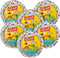 Glad for Kids Dinosaur Paper Plates, 20 Count - 6 Pack | Small Round Paper Plates With Cute Dinosaur Design for Kids | Heavy Duty Disposable Soak Proof Microwavable Paper Plates for All Occasions, 7 I