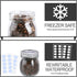 KAMOTA Mason Jars 10 oz With Regular Lids and Bands, Ideal for Jam, Honey, Wedding Favors, Shower Favors, Baby Foods, DIY Magnetic Spice Jars, 12 PACK, 20 Whiteboard Labels Included