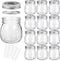 KAMOTA Mason Jars 10 oz With Regular Lids and Bands, Ideal for Jam, Honey, Wedding Favors, Shower Favors, Baby Foods, DIY Magnetic Spice Jars, 12 PACK, 20 Whiteboard Labels Included
