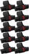 Bigger (10-Pack) Compatible Ribbon Replacement for IR-40T CP13 MP-12D Calculator Ink Roller Ribbon Used with Casio HR-100TM HR-120T HR-150TM, Sharp EL-1750V EL-1801V (Individually Sealed, Black/Red)