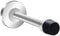 Door Stopper, Long Door Stops, 304 Stainless Steel Sound Dampening Door Stop Bumper Wall Protector, Brushed Door Stop Door Holder for Home Office Garage 5 inch 1 Pack Silver