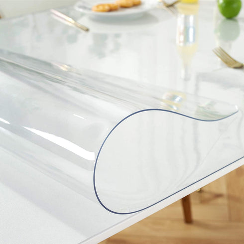OstepDecor Custom 30 x 16 Inch Clear Desk Pad, 1.5mm Thick Plastic Clear Desk Mat, Desk Protector Clear, Desk Mats on top of Desks, Vinyl Clear Table Cover Protector for Writing Desk
