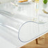 OstepDecor Custom 30 x 16 Inch Clear Desk Pad, 1.5mm Thick Plastic Clear Desk Mat, Desk Protector Clear, Desk Mats on top of Desks, Vinyl Clear Table Cover Protector for Writing Desk