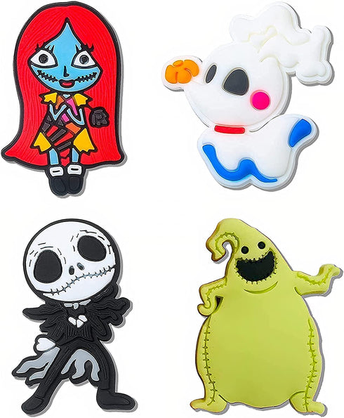 5NBuy 5876 4 Pcs Cartoon Croc Shoe Charms, Horror Cartoon Shoe Decoration Charms