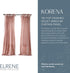 Elrene Home Fashions Korena Tie-Top Crushed Velvet Window Curtain Panel, Rustic-Chic Curtain Panel for Living Room or Bedroom, 50 Inches by 95 Inches, Blush, 1 Panel
