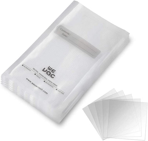 Wevac Vacuum Sealer Bags 100 Quart 8x12 Inch for Food Saver, Seal a Meal, Weston. Commercial Grade, BPA Free, Heavy Duty, Great for vac storage, Meal Prep or Sous Vide