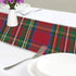 SUABO Table Runner Christmas Red and Green Tartan Plaid Striped Pattern Non-Slip Heat Resistant Modern Table Runners for Dinner Holiday Party Wedding Decoration 13 x 90 Inch