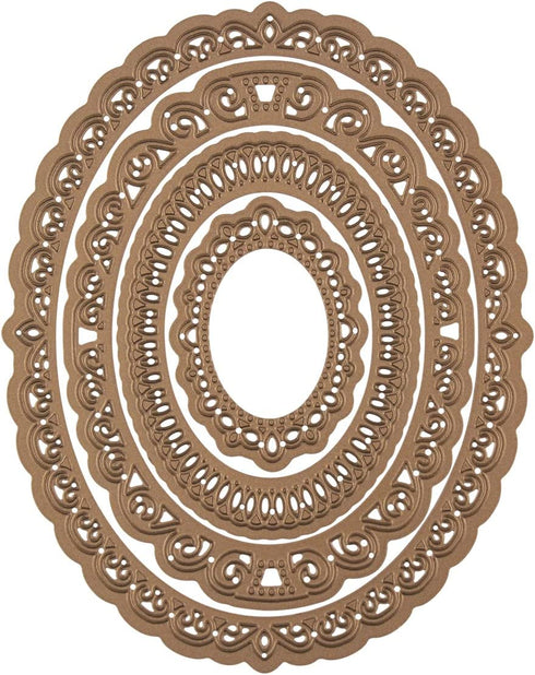 Spellbinders S4-425 Nestabilities Elegant Ovals Etched/Wafer Thin Dies
