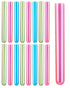 5 5/8" Neon Plastic Test Tube Shot Assorted Colors 3/4 oz Shooter - 100 Pack