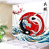 Japanese Tapestry Ocean Wave Tapestry Yin Yang Tapestry Koi Fish Tapestry Wall Hanging Tapestries Decorative for Wall Art Home Dorm Room Decor