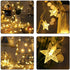 Star String Lights, Merdeco 16ft/5m 50 LED Plug in String Lights Warm White Fairy Lights for Christmas/Wedding/Party Indoor and Outdoor Decoration