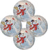 Christmas Snowman Cardinal Round Placemats Set of 6 Table Placemats Xmas Trees New Year Snow Place Mats Tablemats 15 inch for Kitchen Dining Table Dinner Kids Holiday Party
