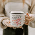 Sweet Water Decor Christmas Coffee Mug | Rustic 16oz Ceramic Campfire Style Coffee Cup Microwave & Dishwasher Safe | Festive Seasonal Holiday Mug for Women (It's the Most Wonderful Time of the Year)