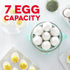 Dash Express Electric Egg Cooker, 7 Egg Capacity for Hard Boiled, Poached, Scrambled, or Omelets with Cord Storage, Auto Shut Off Feature, 360-Watt, Aqua