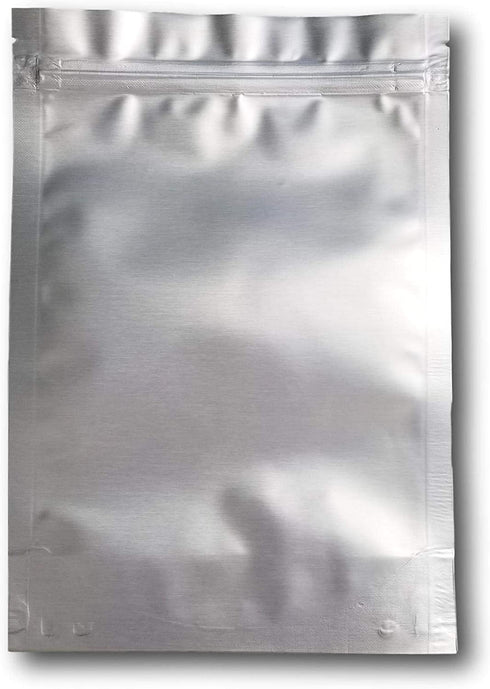 7.5 Mil Mylar Bags/Pouches - Multiple Sizes Genuine Odor-Proof Aluminum Foil-Lined Bag for Long Term Food, Grain, Dried Flowers, Baking, Herb, Storage Container (50) (7"x10"x3")