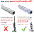 Lemige 2 Pack Multi-Surface Brush Roll 1868 + 2 Pack Vacuum Filter 1866 for Bissell CrossWave Vacuum Cleaner, Compare to Part 1608683, 160-8683, 1608684