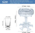BEITESTAR 6 Shot Glass Dispenser and Holder, Shots Dispenser for Filling Liquids, Multiple 6 Shot Dispenser,Cocktail Dispenser,Bar Shot Dispenser, Shot Buddy Dispenser (Transparent/with 6 Acrylic Cup?