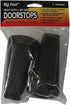 Master Manufacturing 2-Pack Brown Big Foot Door Stops, Heavy Duty Rubber Wedge Design, Made in the USA, Holds Heavy Doors Securely (Pack of 2) (00971)